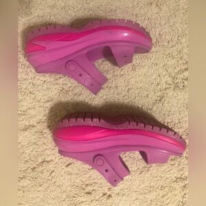Platform crocs! Sandals purple and pink